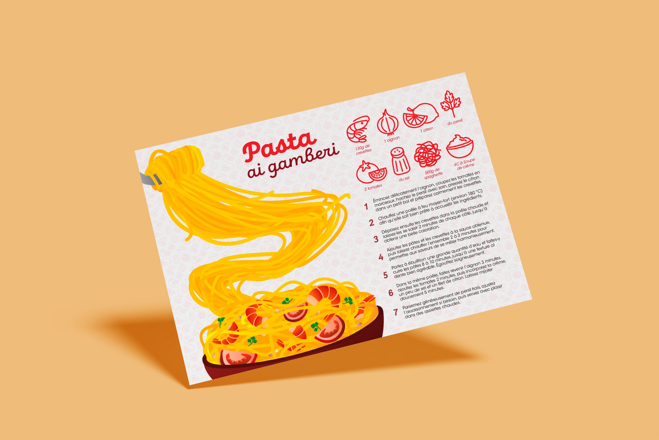 mockup recette