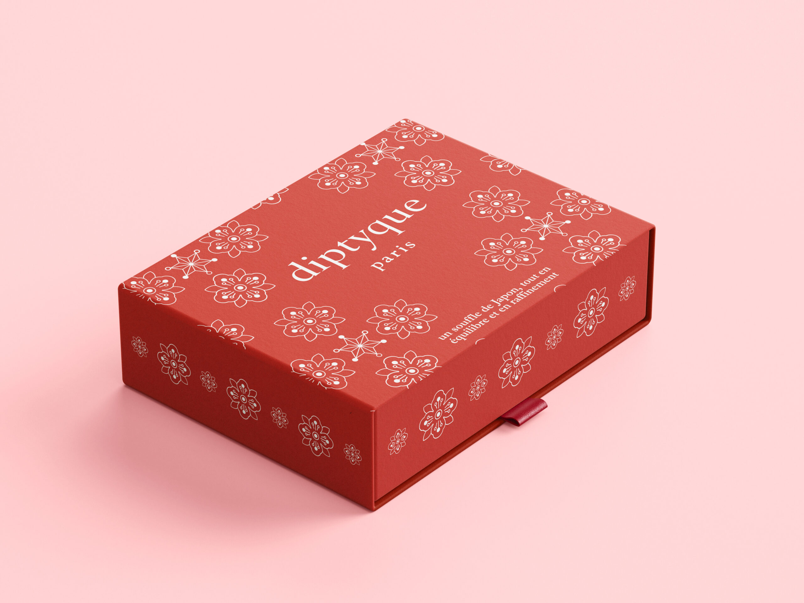 mockup boite de parfum japon